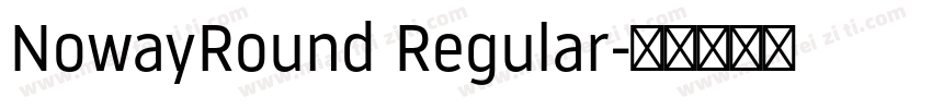 NowayRound Regular字体转换